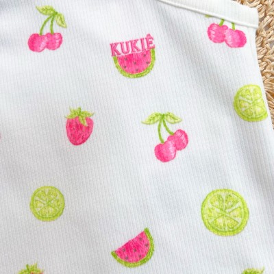 Conj. Regata Frutinhas e Short com Pochete de Melancia - Rosa 